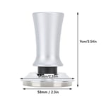 Silver Constant Force Flat Bottom 58Mm Balanced Constant Force Coffee Tamper CM