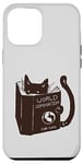 Coque pour iPhone 12 Pro Max World Domination pour chatons : Earth Ruler, lecture amusante sur un chat