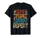 Automotive Car Painter Sand Tape Spray Repeat T-Shirt