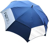 Sun Mountain H2NO Vision Golf Umbrella - 68 Inch Dual Canopy, Double Vision Window, Windproof, Waterproof, Automatic Opening, Navy