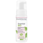 Diadermine - Essentiel Bio - Mousse Démaquillante Apaisante - Nettoyant Visage - Enrichie en Prébiotiques d'Origine Naturelle - 99% d'Ingrédients d'Origine Naturelle - Certifiée BIO - 150 ml