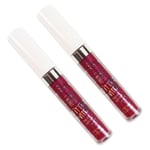 2x VIVID SPARKLE GLITTER LIPSTICK Liquid Bright Party Christmas Makeup Cosmetics