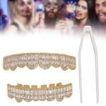 Teeth Set Hip Hop Teeth Grills Iced Out Teeth Decoration For Men Women TOU