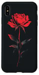 Coque pour iPhone XS Max Rose Minimaliste Art Floral Botanique Vintage