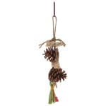 Chewing Bird Toy Parakeet Playground Perches for Cage Parrot Toys Wood Bite