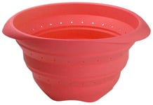 Lékué - Passoire Pliable - Silicone Platine- 23 cm - Rouge - Tools