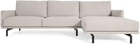 Galene, Chaiselong sofa, Højrevendt, beige, H94x314x166 cm, polstret