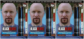 Mens Temporary Hair Colour Dye Mascara Beard Moustache Eyebrows BROWN AUBURN