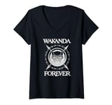 Marvel Black Panther: Wakanda Forever Panther Spears Logo T-Shirt avec Col en V