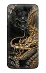 Gold Dragon Case Cover For Motorola Moto G7 Power