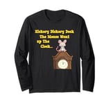 Hickory Dickory Dock Clock Mouse Nursery Rhyme for Kids Boys Long Sleeve T-Shirt