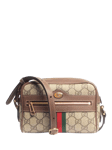 Pre-loved GUCCI Ophidia GG Supreme Canvas and Leather Shoulder Bag, Brown/Multi