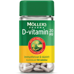 Møllers Pharma D-vitamin tabletter 20µg - 150 stk