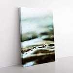 Big Box Art Magic of The Water in Abstract Canvas Wall Art Print Ready to Hang Picture, 76 x 50 cm (30 x 20 Inch), White, Greige, Red, Olive, Green