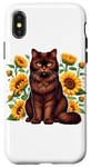 iPhone X/XS Sunflowers York Chocolate Cat Case