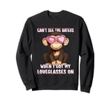 Can't See The Haters Loveglasses On Monkey Heart Glasses Sweatshirt