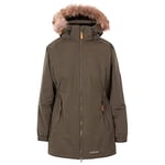 Trespass Womens Parka Jacket Waterproof Longer Length Fleece Lined Celebrity