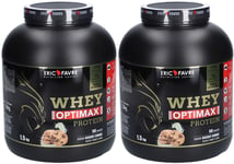 ERIC FAVRE Whey Optimax Protéines saveur Cookie Poudre 2x1500 g