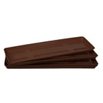 Home Garden Ornaments Plant Pot Saucers 36cm Dark Brown Set of 5 – Plant Pot Trays Rectangular – Plant Saucer for Rectangular Plant Pots – Plastic Saucers for Plant Pots (Ø36cm, Dark Brown)