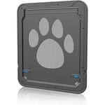 Ahlsen Chatière pour Chat, Chatière Chien Porte de Chat avec Serrure Chatières pour Petit Animaux Cat Mate Verrouillable en ABS Facile à Installer