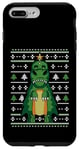 Coque pour iPhone 7 Plus/8 Plus Dinosaure de Noël laid T-Rex Sapin - Noël