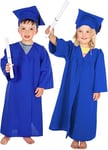 PRETEND TO BEE Graduation Gown & Cap Multipack for Kids, Royal Blue, Ages 3-5 (Pack of 30)