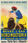 PUB EAU VERCINGéTORIX VICHY Rtwu - POSTER HQ 60x90 d'une AFFICHE VINTAGE