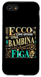 Coque pour iPhone SE (2020) / 7 / 8 Bambina Figa Regalo Fine Festa Bambina Compleanno Originale