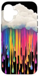 iPhone 16 Colorful Rain Cloud Artwork For Joyful Nature Lovers Case