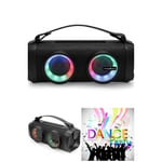 SONO PORTABLE ENCEINTE PARTY RGB BLUETOOTH 2.0 MOBILE USB TWS IPX5 MSD LEDS RGB ETANCHE FONCT SIRI GOOGLE BOOMBOX