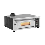 Royal Catering Elektrisk pizzaovn - 4 x 33 cm 1 kammer 4200 W digital ildleirestein