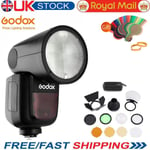 UK Godox V1-O Round Head Camera Flash Speedlite AK-R1 Kit for Panasonic Olympus