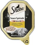 Sheba Sauce Collection - Nourriture Humide pour Chat - Fricassée avec Dinde et légumes - 2 x 11 x 85 g