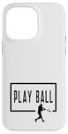 Coque pour iPhone 14 Pro Max Play Ball Baseball Batter Homerun Funny Game Graphic Dire