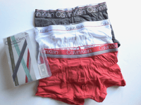 CALVIN KLEIN COTTON STRETCH 3 PACK  TRUNKS   LTD EDIT     RRP  £44   SMALL