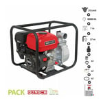 Pompe à eau thermique 5,6Cv 212cm3 débit 60000 l/h LEA LE71212-80 raccord 3 pouces