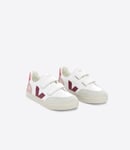 Veja - Baskets basses Small V-12 ChromeFree Leather Extra-White Multico-Nacre - taille 26