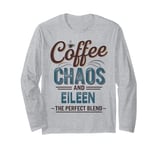 EILEEN Personalized Cute Coffee Girls EILEEN Name Long Sleeve T-Shirt