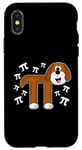 Coque pour iPhone X/XS PI Tag chien mathématicien enseignant mathématicien