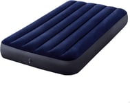 Intex Inflatable Bed Blue 99 x 191 x 25 cm AirBed w/ Built-in large 2-in-1 valve