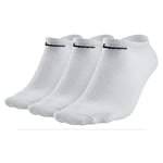 Nike Unisex Adult Lightweight No-Show Lightweight No-Show Socks (3 Pair), White (Weiß), L (Manufacturer Size: L)