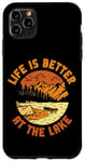 iPhone 11 Pro Max Rowing Row Boat Retro Vintage Life Is Better At The Lake Case