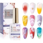 Clear Blooming Gel Nagellack, 15 ml UV LED Soak Off Nail Art