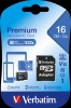 Verbatim Micro SDHC Minnekort 16GB Class 10 m/adapter 44082