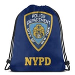 WH-CLA Drawstring Bags Brooklyn 99 Nypd Cool Drawstring Backpacks Lightweight Beach Bag Casual Drawstring Bags Unique Print Men Women Storage Cinch Bags Outdoor For Yoga Sport Shopping G