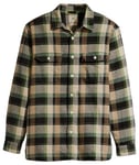 Levi's Men's Jackson Worker Woven Shirts, Medina Plaid Meteorite, S