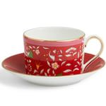 Wedgwood - Wonderlust tekopp & asjett crimson Jewel