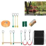 Children Climbing Rope Set Anti-Slip Kids Obstacle Course Slackline Outdoor UK