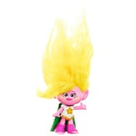 Mattel Trolls 3, Figurine Viva Aux Cheveux Éclatants Avec Tenue Amovible, 5 Articulations, À Collectionner, Jouet Enfant, A Partir De 3 Ans, HNF07