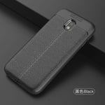 Samsung Galaxy J3 Pro/J3 2017      Leather Texture Case    Black